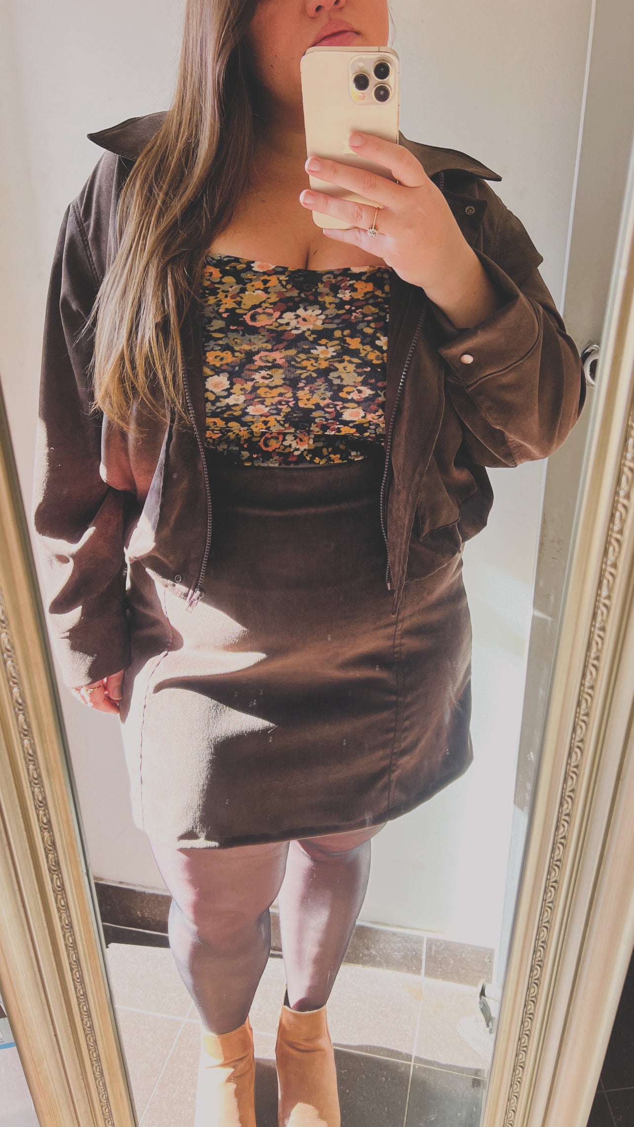 Miranda Skirt in Chocolate Cord