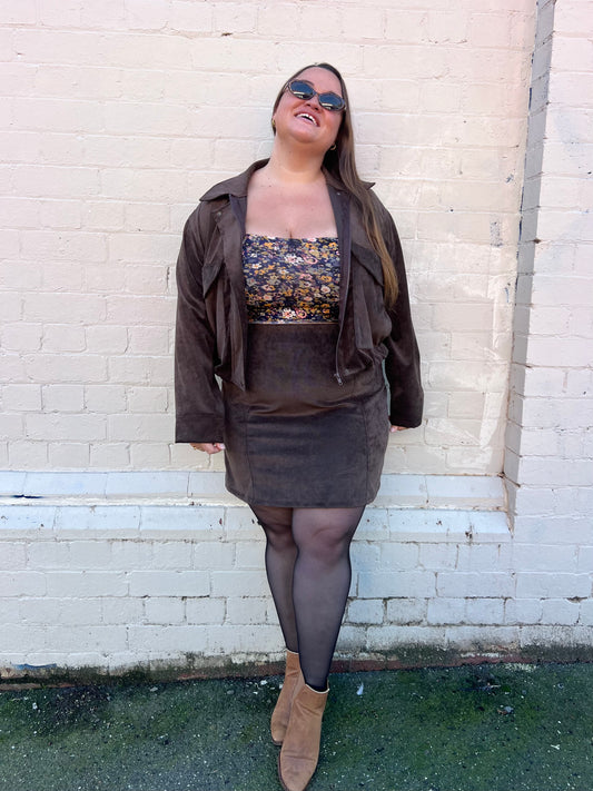 Miranda Jacket in Chocolate Cord