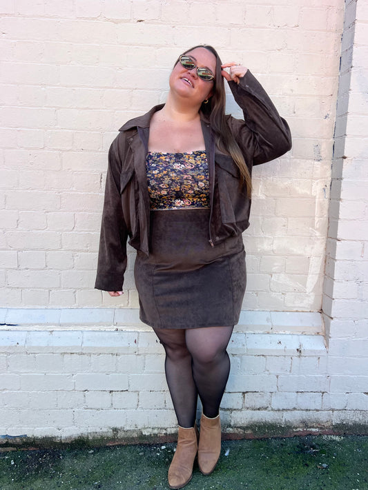 Miranda Jacket in Chocolate Cord