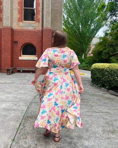 Lucille Dress - Satin Floral