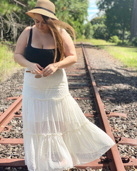 Rosie Tiered Skirt - White