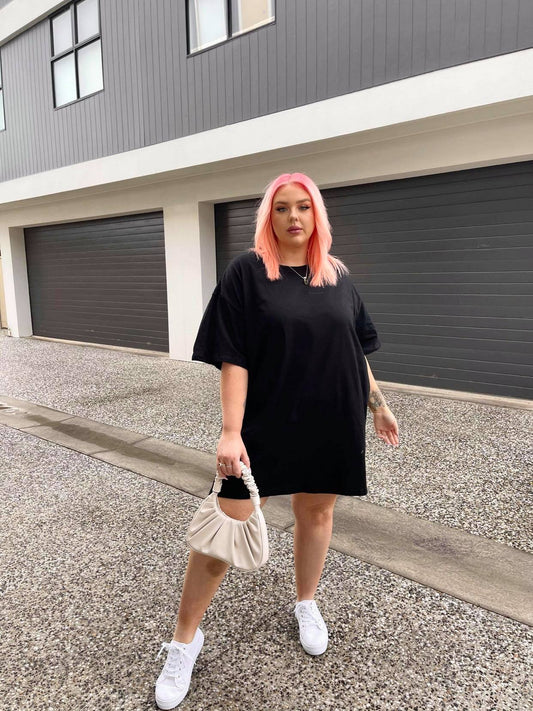 Boyfriend Tee - Black Jersey