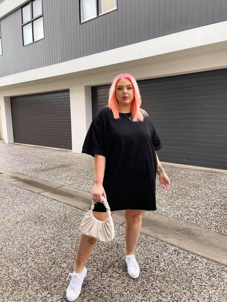 Boyfriend Shorts - Black Jersey