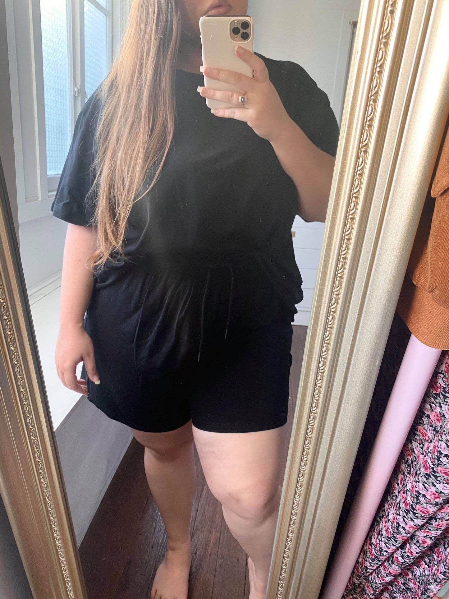 Boyfriend Shorts - Black Jersey