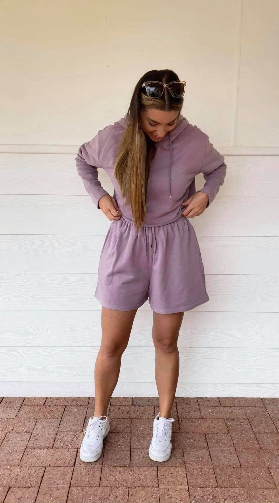 Boyfriend Shorts - Lavender Fleecy