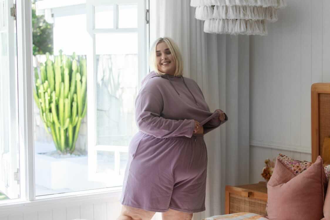 Boyfriend Shorts - Lavender Fleecy