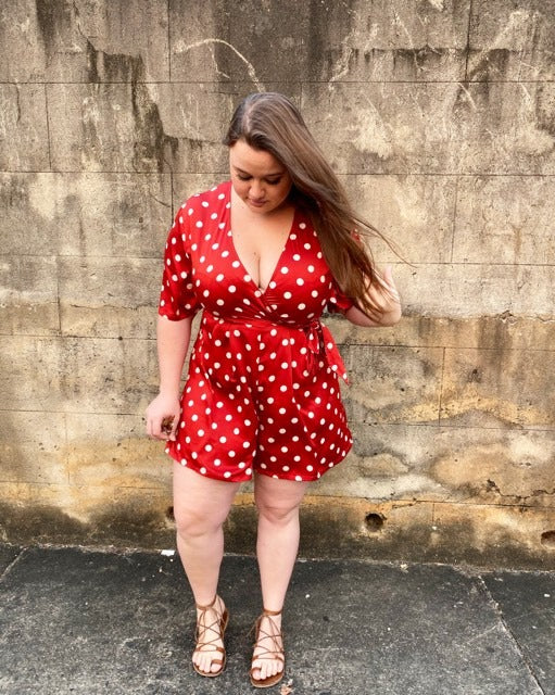 Polkadot Charlie Playsuit