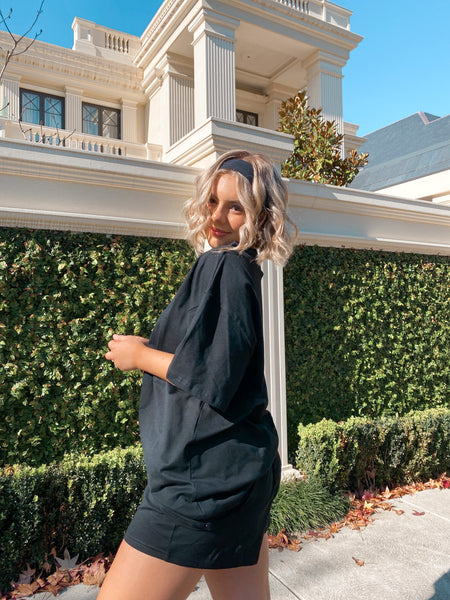 Boyfriend Tee - Black Jersey
