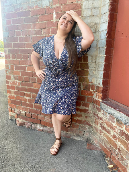 Amber Dress - Navy