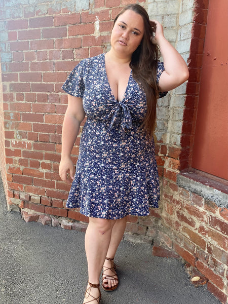Amber Dress - Navy