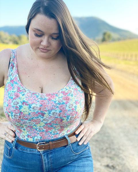 Tiffany Bodysuit - Peach