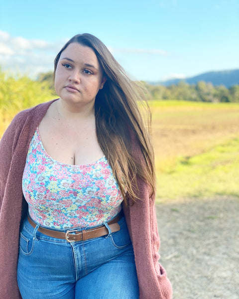 Tiffany Bodysuit - Peach