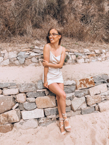 Staple Slip Dress - Champagne & Black