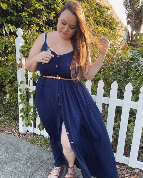 Josephine Maxi in Navy