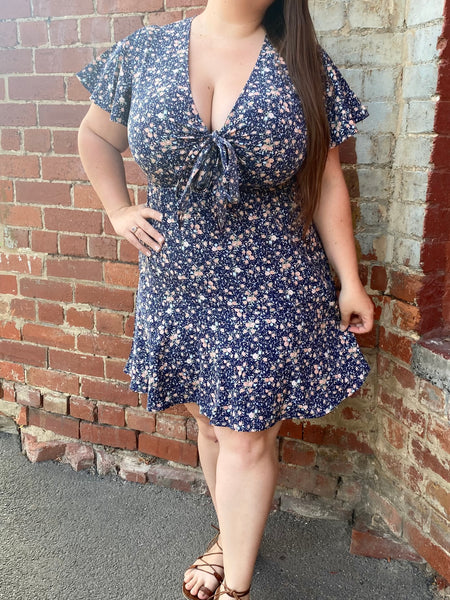 Amber Dress - Navy