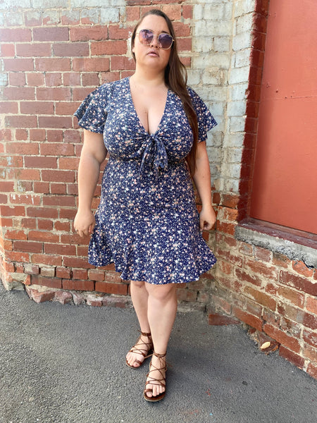Amber Dress - Navy