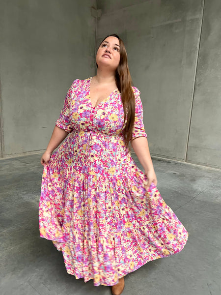 Annie Dress - Pink Floral